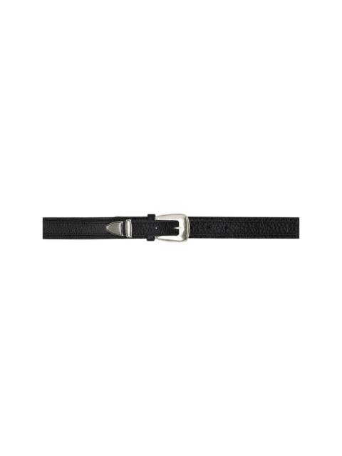 Black Minimal Western Belt
