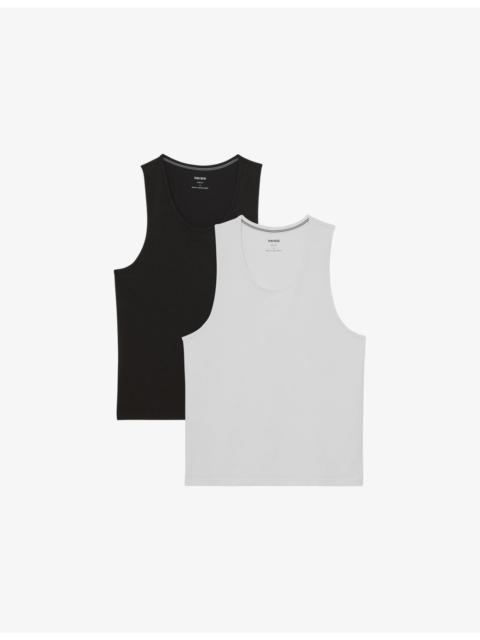 Monty Set of Two Stretch Jersey Vests