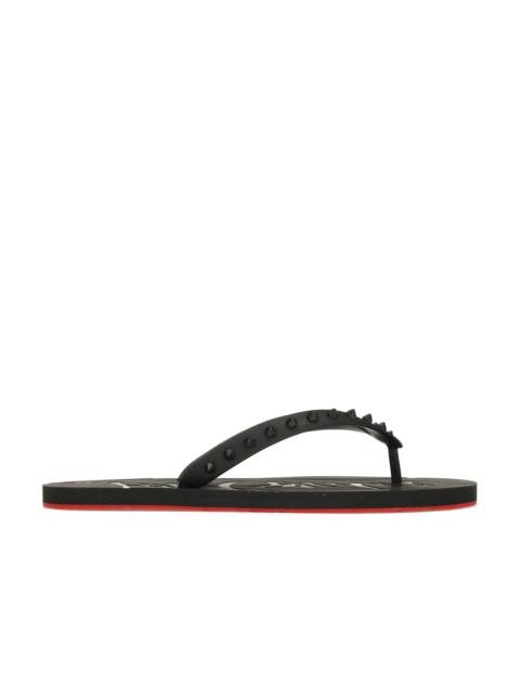 Christian Louboutin Loubi Flip Slide Black Black (Women's)
