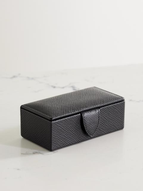 Panama Mini Textured-leather Jewelry Box