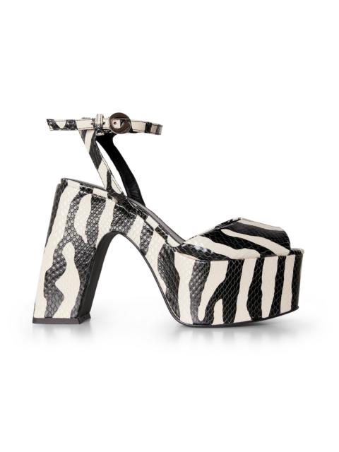 Zebra Bridge Platform Sandal