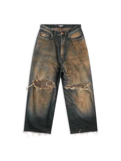 Men's Destroyed Skater Jeans in Blue