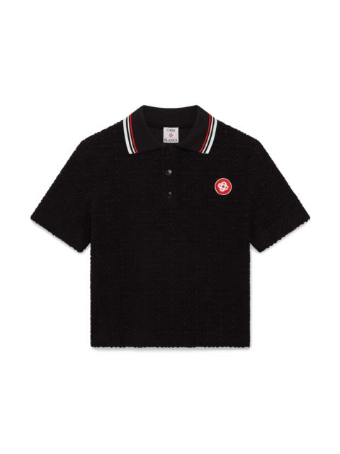 Monogram Jacquard Towelling Polo Shirt