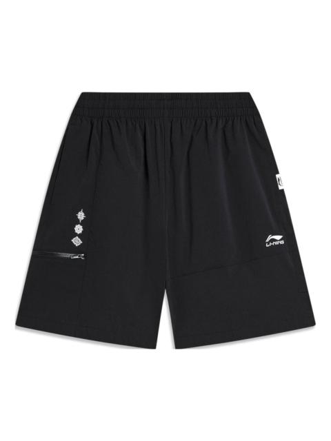 Li-Ning Chinese Culture Graphic Shorts 'Black' AKST421-2