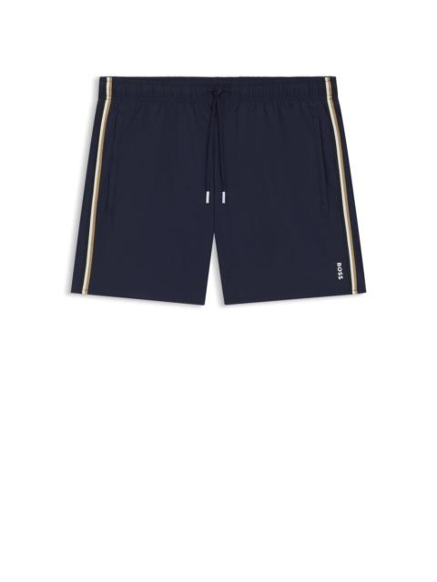 SWIM SHORTS WITH SIGNATURE STRIPE AND LOGO