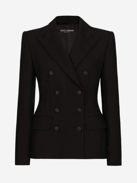 Double-breasted wool Dolce jacket with padded sides