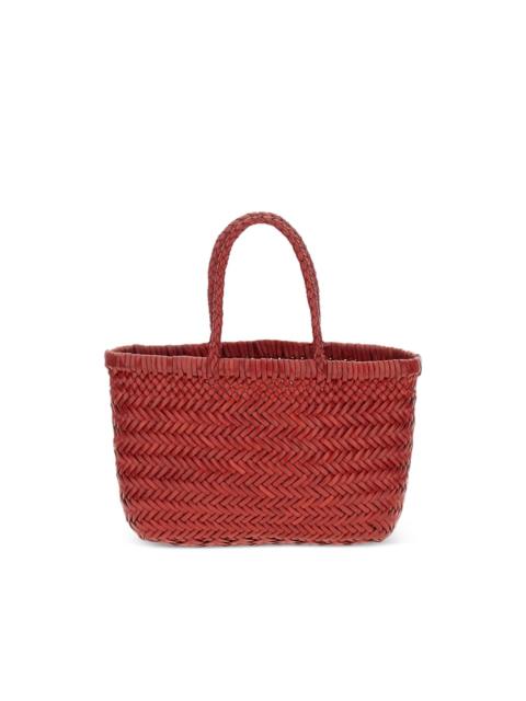 mini Flat Gora woven tote bag