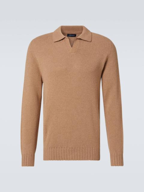 Cashmere polo sweater