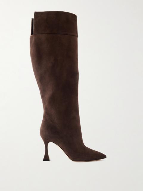 Miralonepla 90 Suede Knee Boots