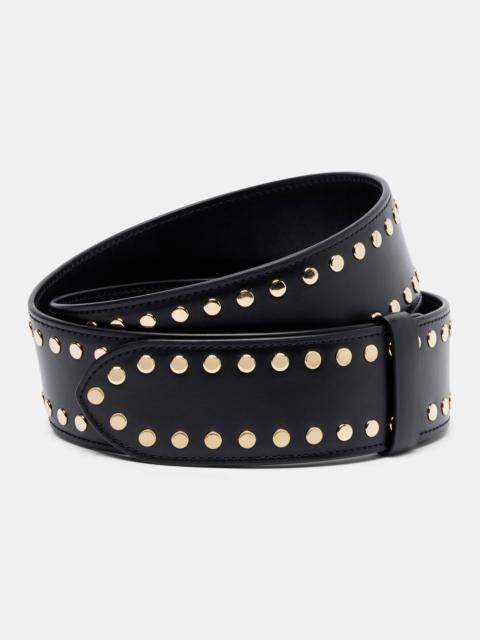 Theo studded leather belt