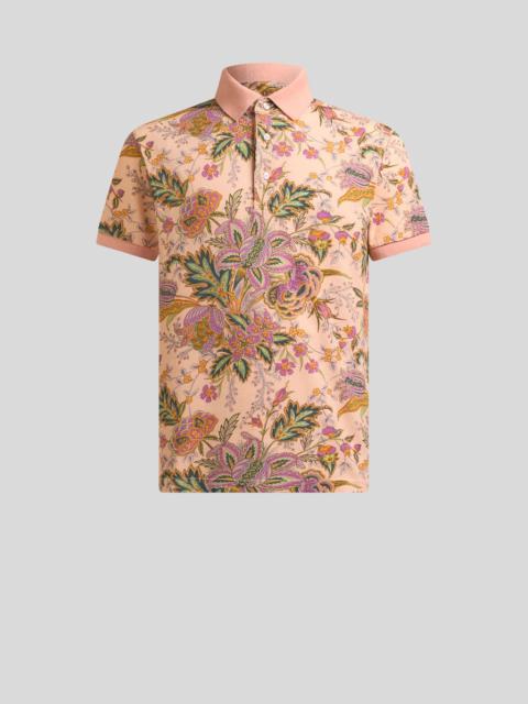 COTTON POLO SHIRT WITH PRINT