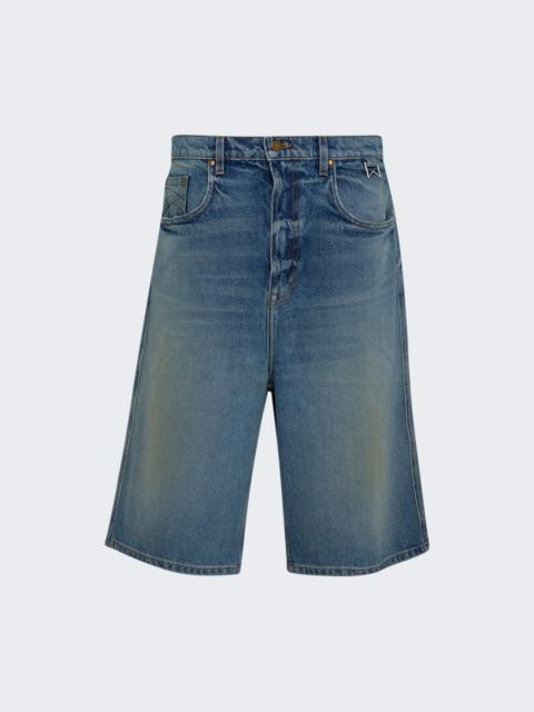 Boxy Traxedo Denim Short Isla Indigo