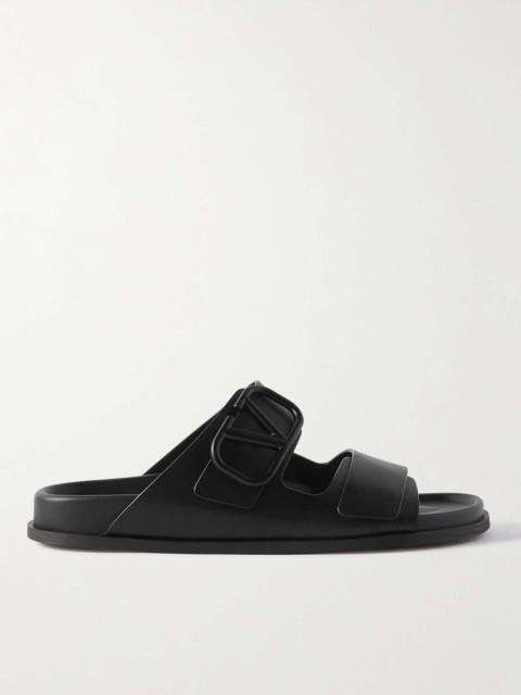 Smooth Leather Slides