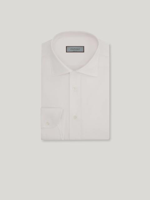 IMPECCABILE REGULAR FIT SHIRT IN WHITE COTTON