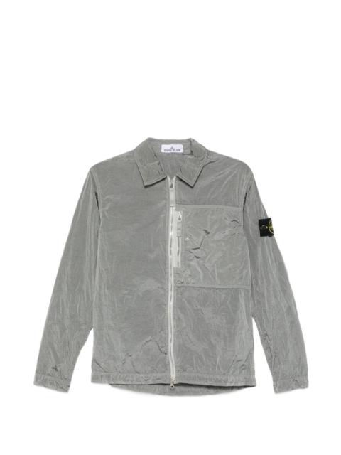 zip-up overshirt