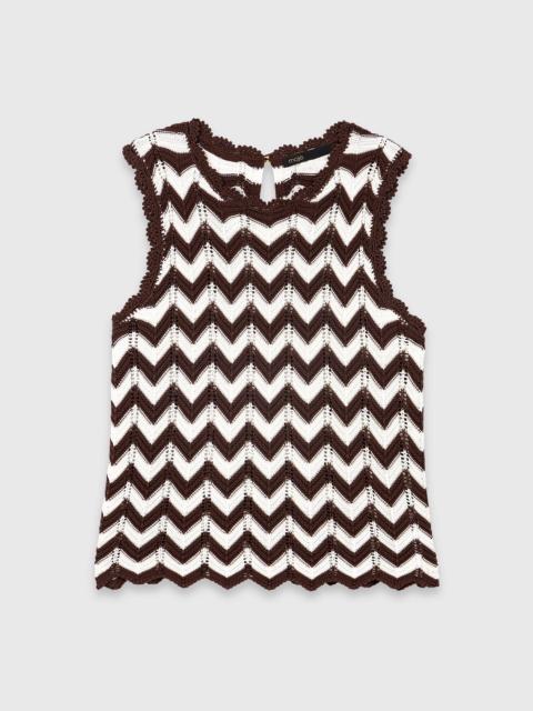 Zigzag crochet top
