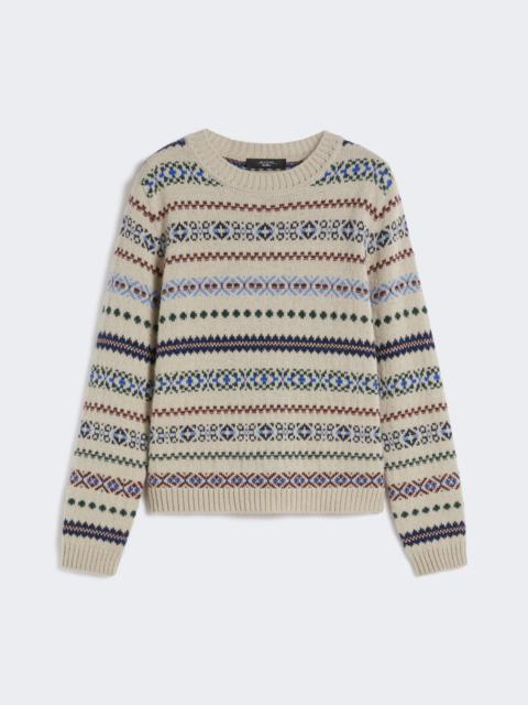 QUIRITE Wool and alpaca jacquard jumper