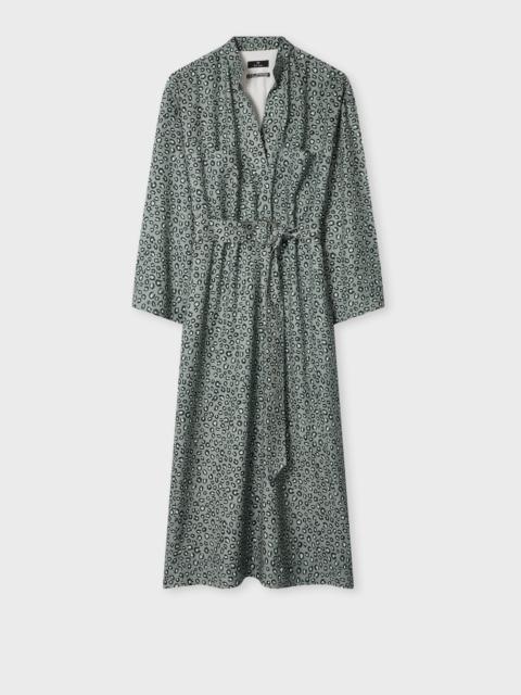 Women's Blue 'Animal' Print Dress