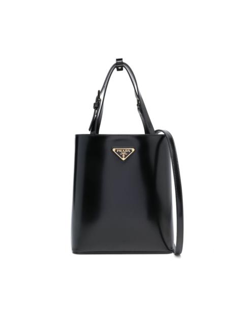 triangle logo-plaque bucket bag