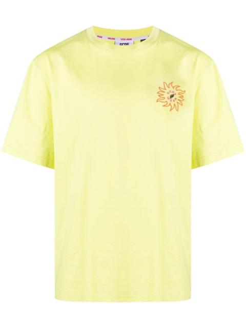 logo-print detail T-shirt