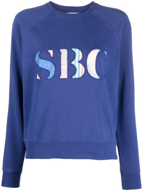 cut-out logo cotton sweatshirt