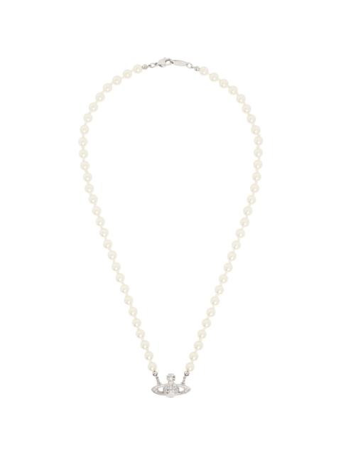 Mini Bas Relief Pearl Necklace