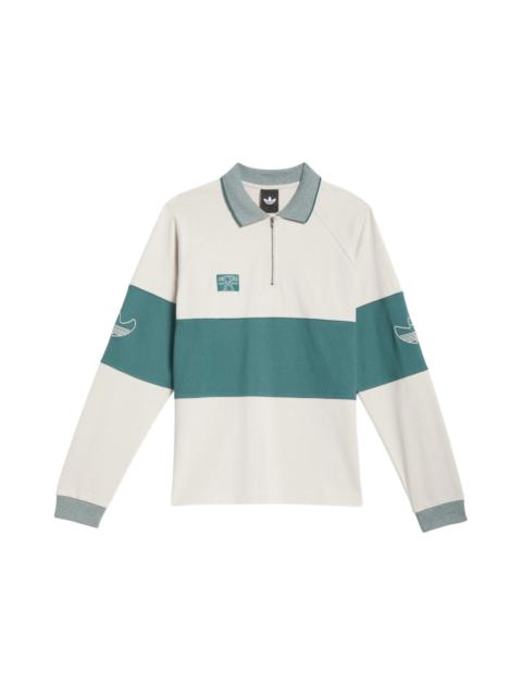 adidas Shmoofoil Heavyweight Rugby Long Sleeve Shirt Alumina Prelvd Violet Mel.