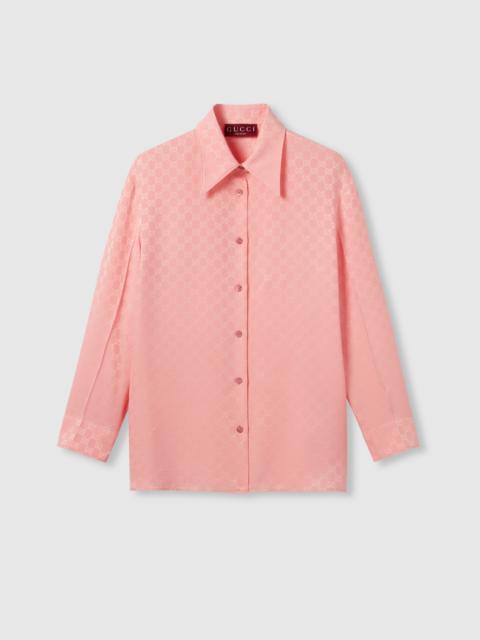GG silk jacquard shirt