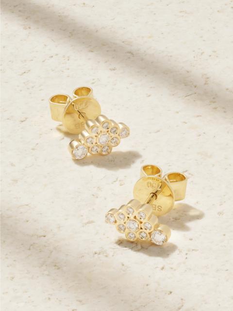 Fleur Bisou 18-karat Recycled Gold Diamond Earrings