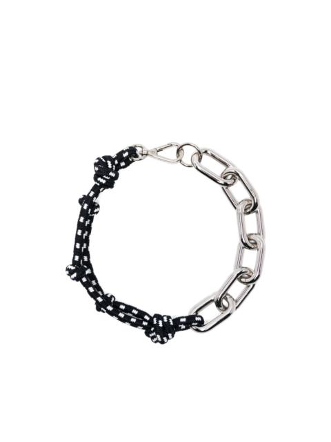 knotted chain-detail necklace