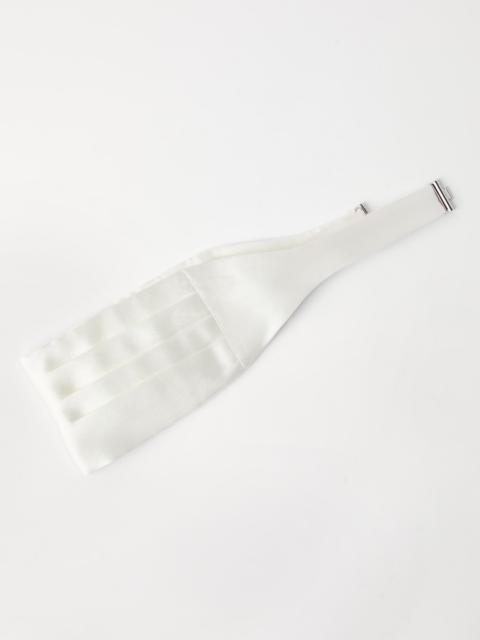 Silk and cotton satin cummerbund