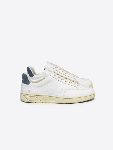 V-12 STITCH LEATHER WHITE CALIFORNIA