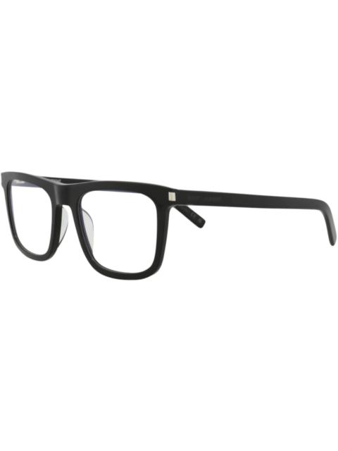 Saint Laurent Square Eyeglasses Black/Black/Transparent (SL547SLIMO-30013701-001)