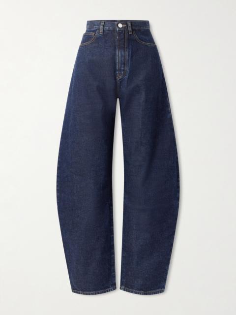 High-rise Barrel-leg Jeans