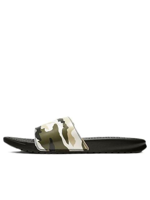 Nike Benassi Jdi Print Military Green Unisex Slippers 'Sequoia' 631261-301