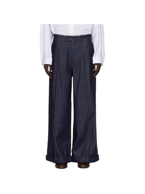 Navy Wide Jeans