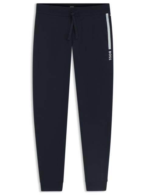 LOGO-PRINT TRACKSUIT BOTTOMS IN COTTON TERRY