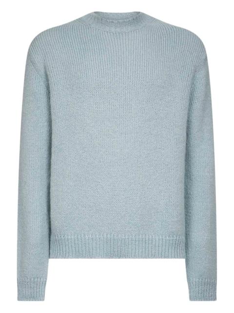 ribbed crew-neck sweater