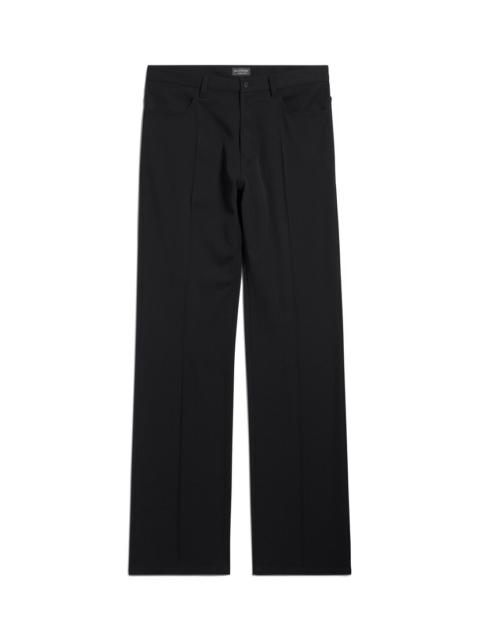 Men's Straight Fit Tailored Pants in Black