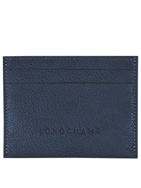 Le Foulonné Cardholder Navy - Leather