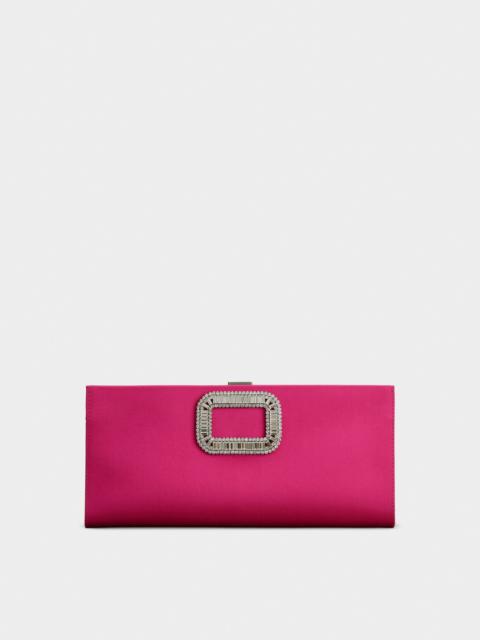 Pilgrim Buckle Clutch in Satin