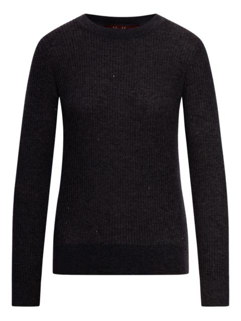 Marabu ribbed sequin-embellished sweater