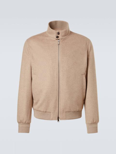 Cashmere bomber jacket
