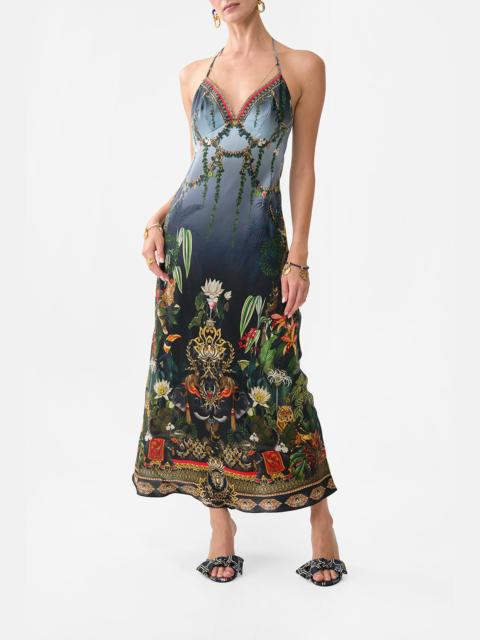 CHAIN DETAIL SLIP DRESS