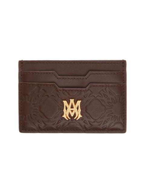 Brown MA Quad Leather Card Holder