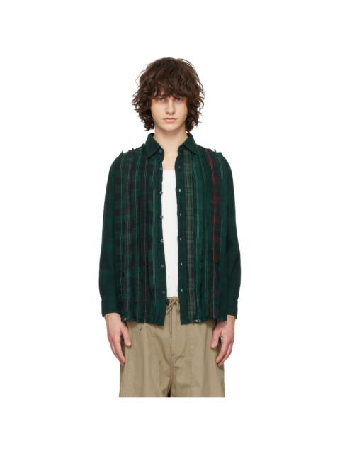 Green Flannel Ribbon Shirt