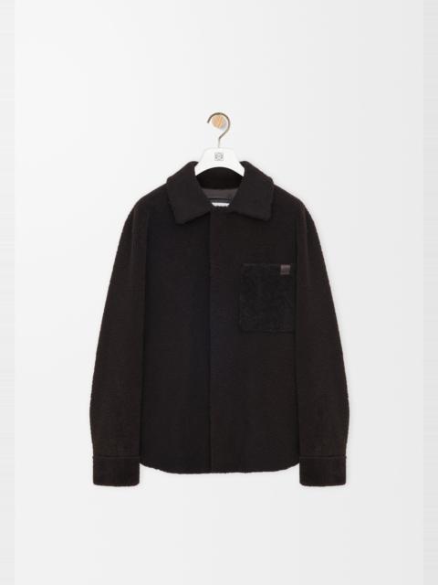 Overshirt in shearling