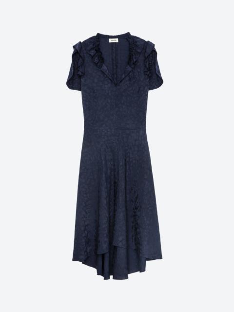 Roberty Jacquard Leopard Dress