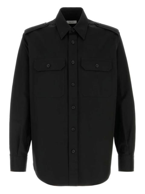 double-pocket cotton shirt