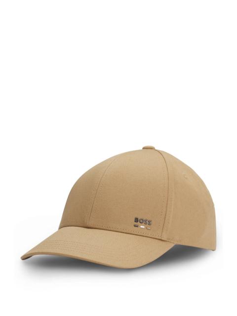COTTON-TWILL CAP WITH LOGO TRIM